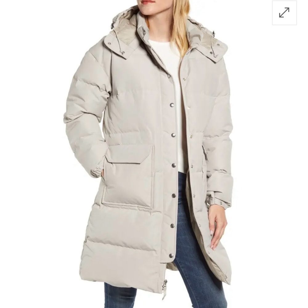 The North Face Jacket Wo Sierra Water Repellent Down Parka- Dove Grey